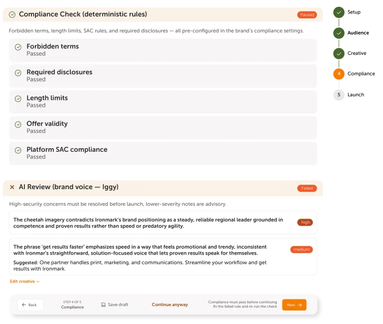 Ignition AI compliance check