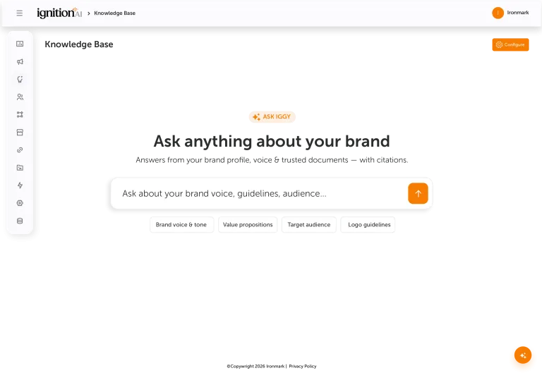 Ignition AI branded portal