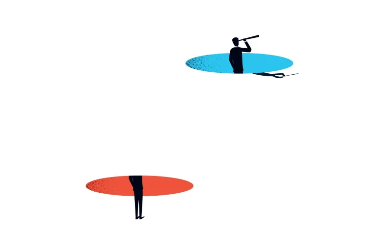 Animated characters entering/exiting holes